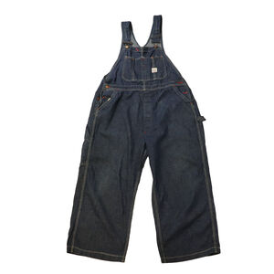 Vintage 50s Rail Chief Dark Wash Denim Overalls RARE INDIGO